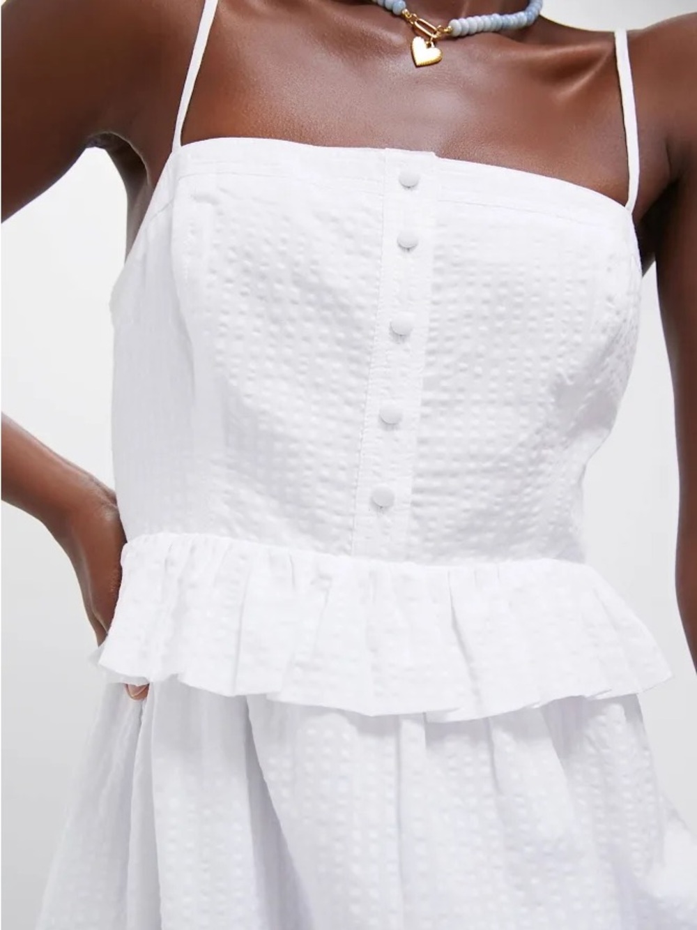 TUCKERNUCK White Shadow Seersucker Maddy Dress - Picture 8 of 10